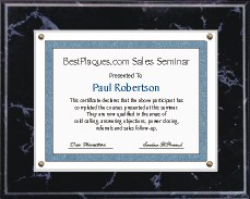 Certificate Plaques for 8.5x11