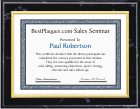 Certificate Plaques Gold Frame