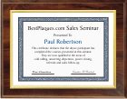 Certificate Plaque Frame