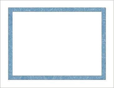Certificate Frame Paper Blue
