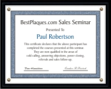 Certificate Plaques for 11x14 