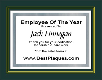 Certificate Frames Green
