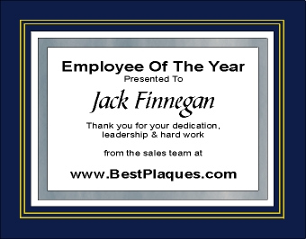 Certificate Frames Navy Blue