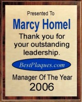 Plaque with color logo
