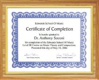 Certificate plaque Oak