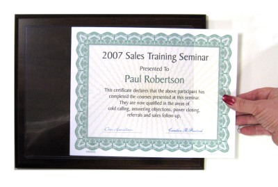 certificate plaque kits economy