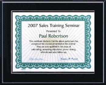 Certificate plaques for 5x7 MATTE