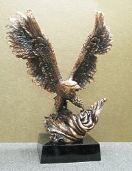 Eagle Award 19" with Flag