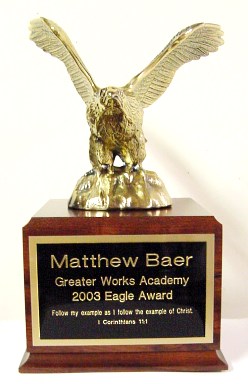 eagle award award engraved corporate