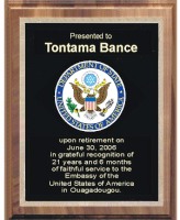 Custom Medallion Logo Plaque
