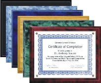 Certificate Plaque Kits Mixed Colors