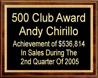 Engraved Plaque 7x9