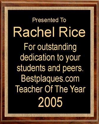 Engraved Plaque 8x10