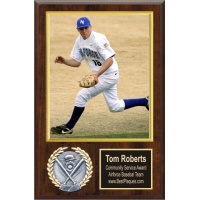 8X10 Memory Mate Economy Plaques Walnut Style - 12X15 Plaque Fits a 8X10 Photo & Sports Emblem