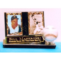Baseball & 2 Card Stand Up Display