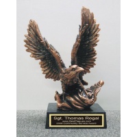 10" Eagle Award with Flag FREE ENGRAVING