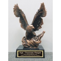 14" Eagle Award with Flag  #BPEA14