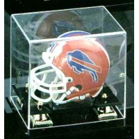 Mini Helmet Black Base Display Case - Item #GMH2