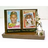 Card Display Kit Economy - 2 Card Display, Athlete Figure & 1 Line Free Engraving