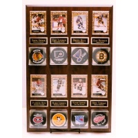 8 Puck & 8 Card Display Plaque - Item #MRK8