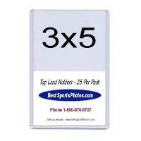 3x5 Sports Card Top Load Holder - Pack of 25
