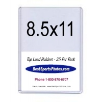 8.5x11 Certificate Top Load Holder - Pack of 25